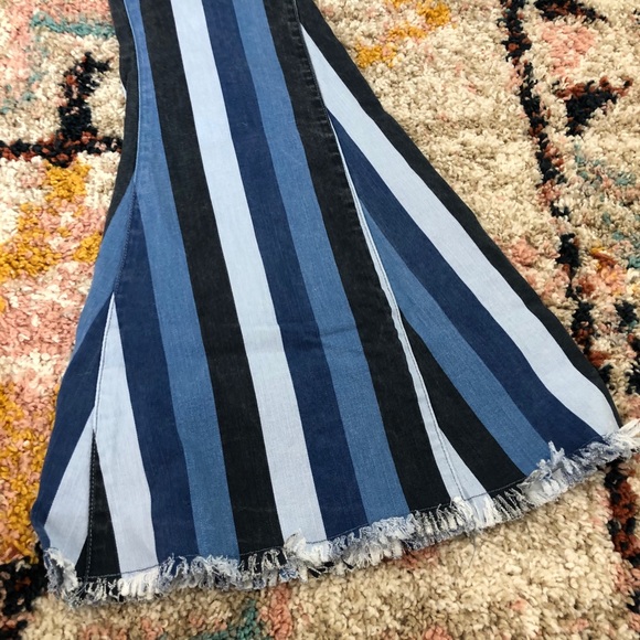 Show Me Your Mumu Berkeley zip up bells in indigo - Picture 8 of 13